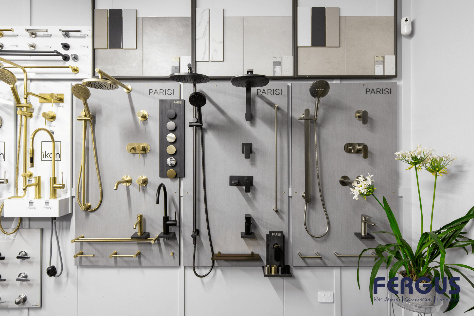 Different kinds of shower system to choose at Fergus Residential Display Centre