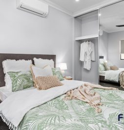 Residential Bedroom design, complete with a thoughtfully integrated cabinets by Fergus Builders Residential, Industrial & Commercial real estate development Mackay